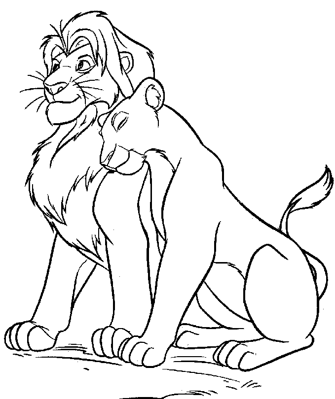 Раскраска: Король Лев (Анимационные фильмы) #73622 - Бесплатные раскраски для печати