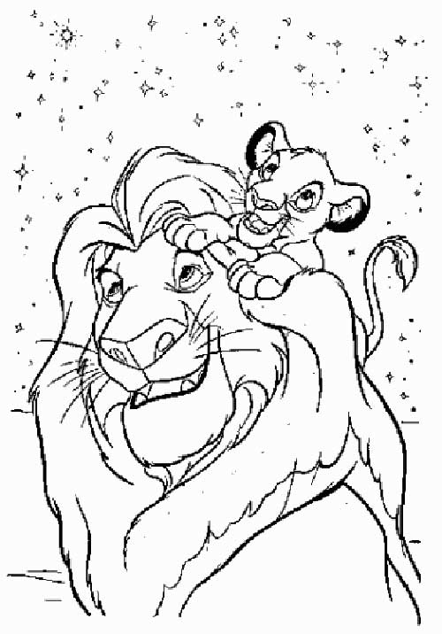 Раскраска: Король Лев (Анимационные фильмы) #73642 - Бесплатные раскраски для печати