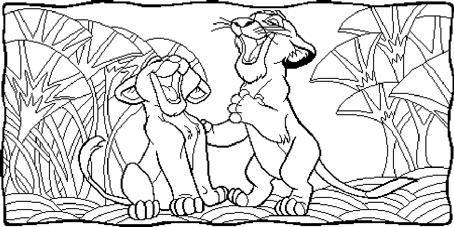 Раскраска: Король Лев (Анимационные фильмы) #73693 - Бесплатные раскраски для печати