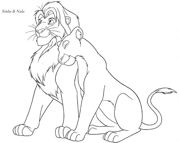 Раскраска: Король Лев (Анимационные фильмы) #73769 - Бесплатные раскраски для печати