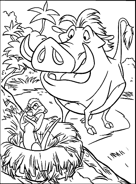 Раскраска: Король Лев (Анимационные фильмы) #73777 - Бесплатные раскраски для печати