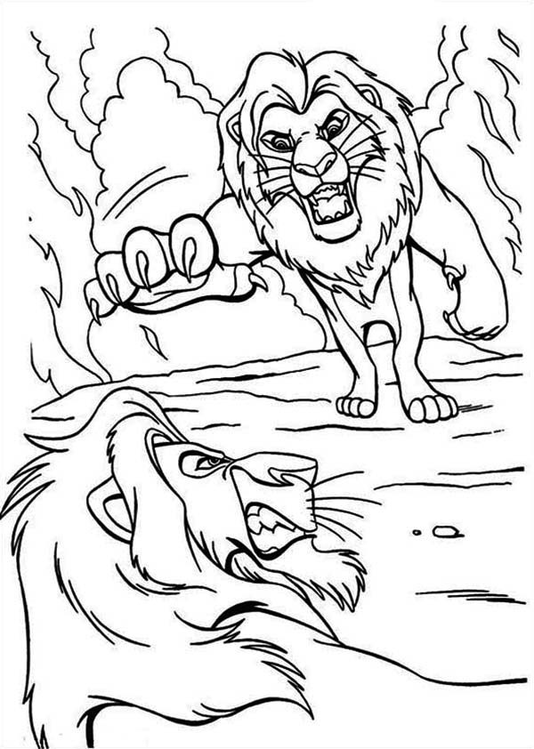 Раскраска: Король Лев (Анимационные фильмы) #73836 - Бесплатные раскраски для печати