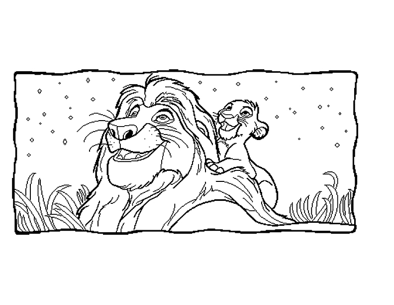 Раскраска: Король Лев (Анимационные фильмы) #73858 - Бесплатные раскраски для печати