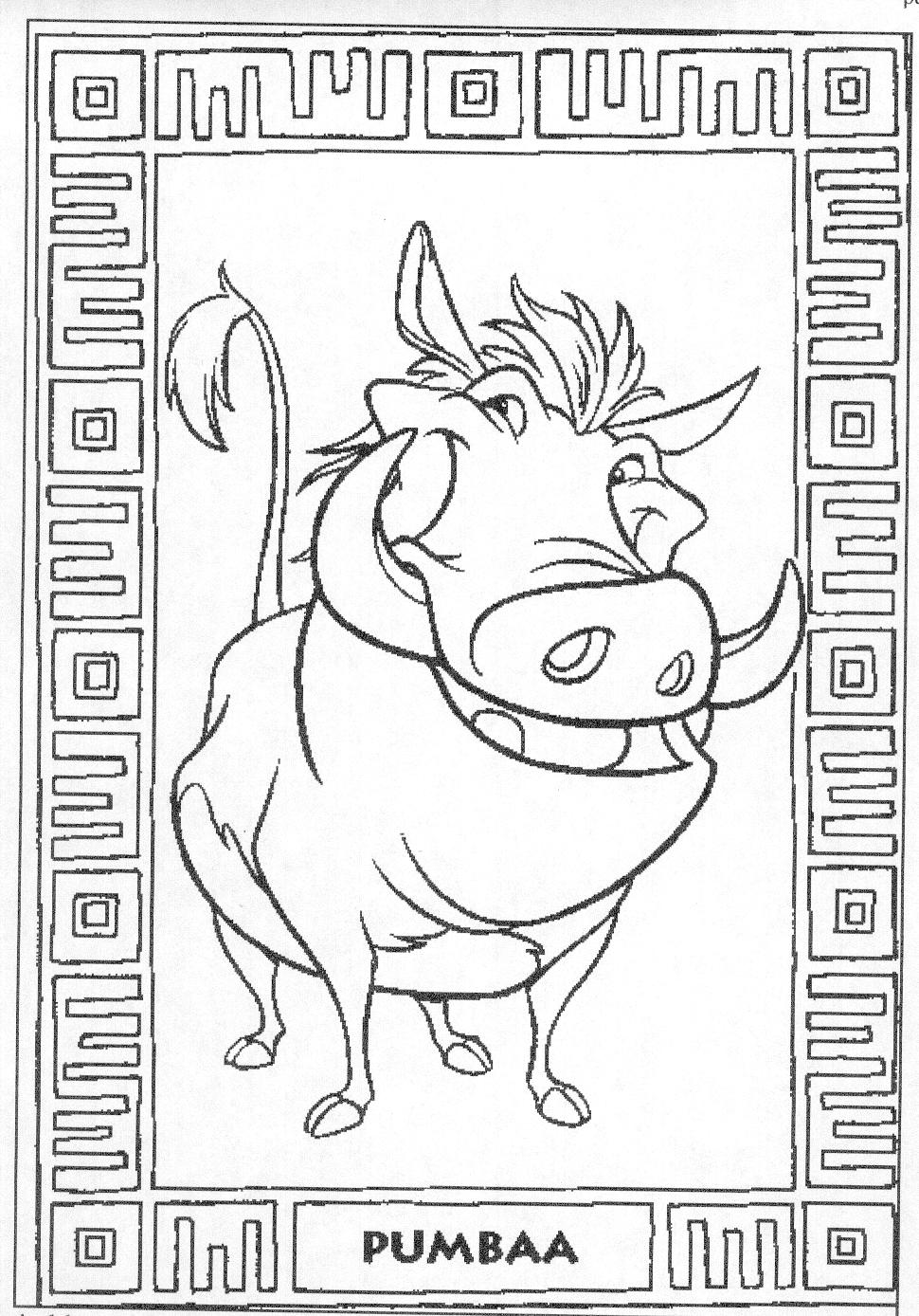 Раскраска: Король Лев (Анимационные фильмы) #73906 - Бесплатные раскраски для печати