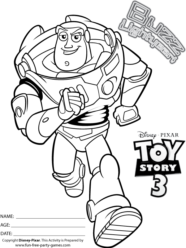 Раскраска: История игрушек (Анимационные фильмы) #72455 - Бесплатные раскраски для печати