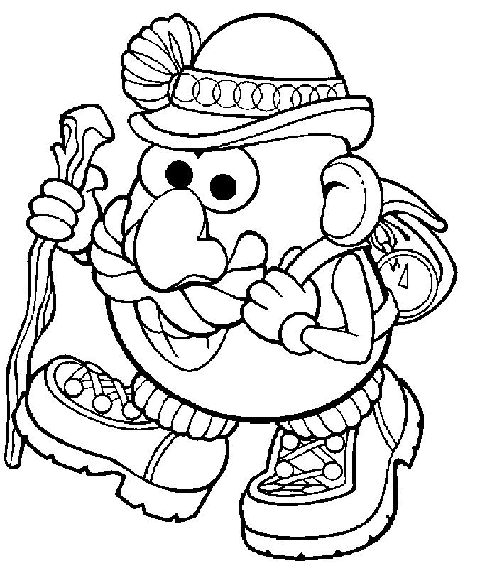 Раскраска: Мистер картофель (Анимационные фильмы) #45116 - Бесплатные раскраски для печати