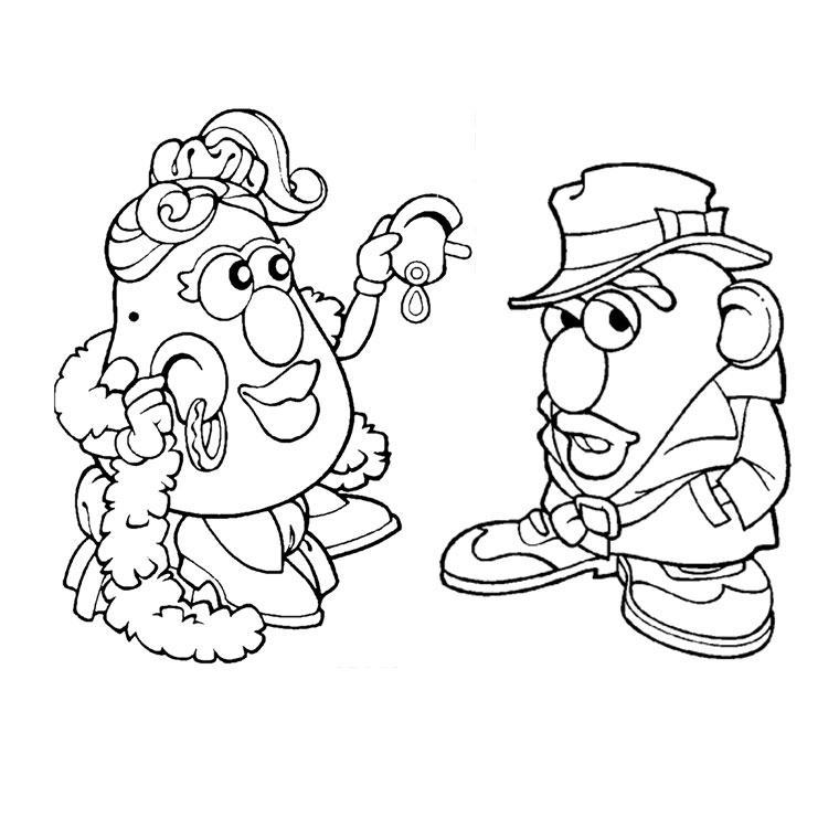 Раскраска: Мистер картофель (Анимационные фильмы) #45119 - Бесплатные раскраски для печати