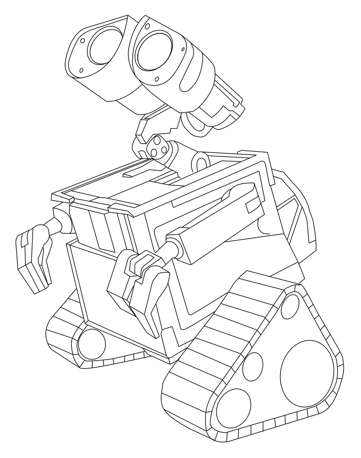 Раскраска: Wall-E (Анимационные фильмы) #131992 - Бесплатные раскраски для печати