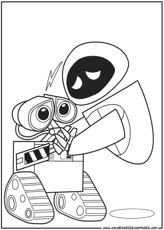 Раскраска: Wall-E (Анимационные фильмы) #132015 - Бесплатные раскраски для печати