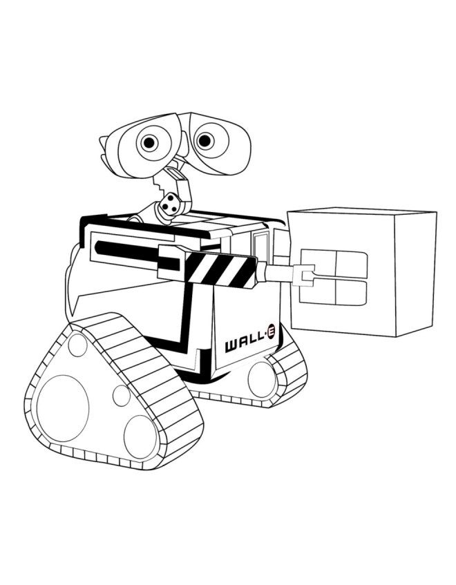 Раскраска: Wall-E (Анимационные фильмы) #132056 - Бесплатные раскраски для печати