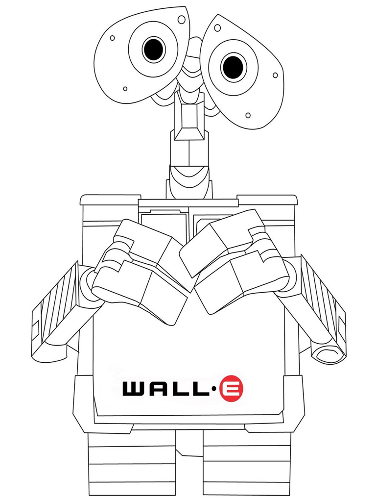 Раскраска: Wall-E (Анимационные фильмы) #132237 - Бесплатные раскраски для печати