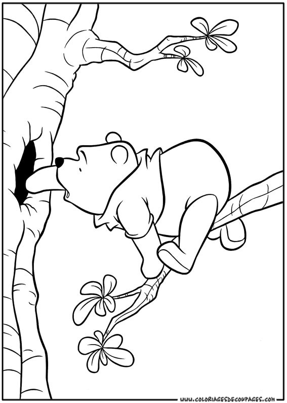 Раскраска: Винни-Пух (Анимационные фильмы) #28612 - Бесплатные раскраски для печати