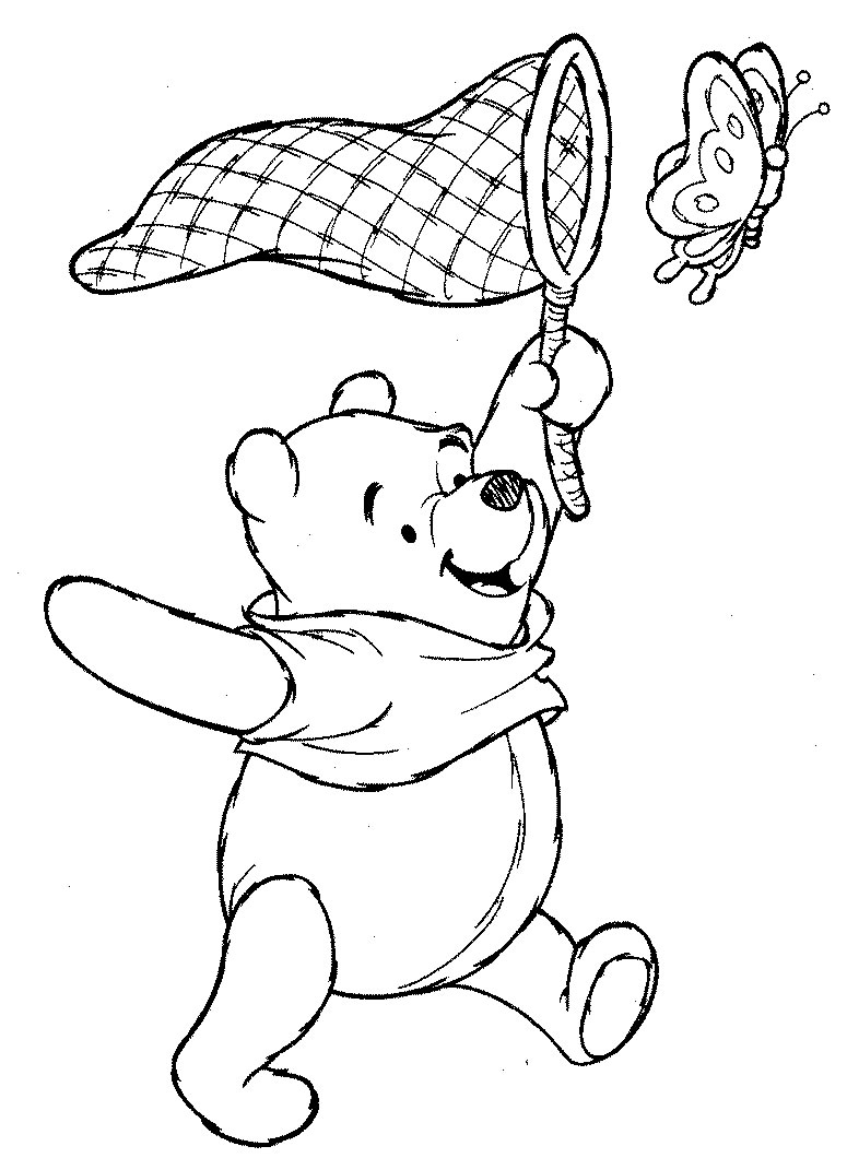 Раскраска: Винни-Пух (Анимационные фильмы) #28615 - Бесплатные раскраски для печати