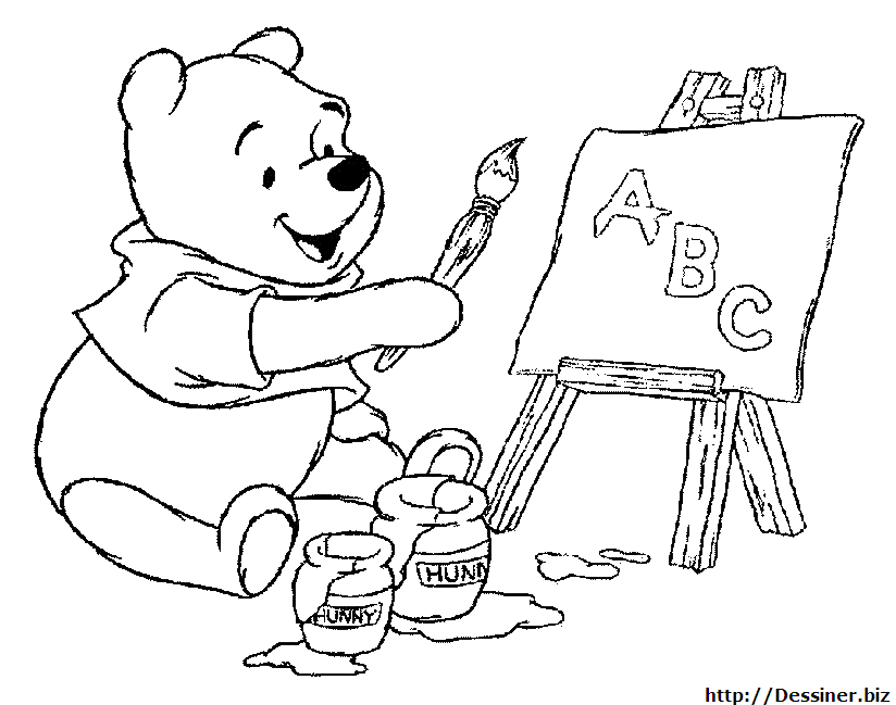 Раскраска: Винни-Пух (Анимационные фильмы) #28619 - Бесплатные раскраски для печати