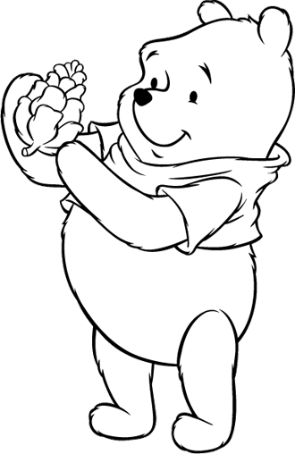 Раскраска: Винни-Пух (Анимационные фильмы) #28635 - Бесплатные раскраски для печати