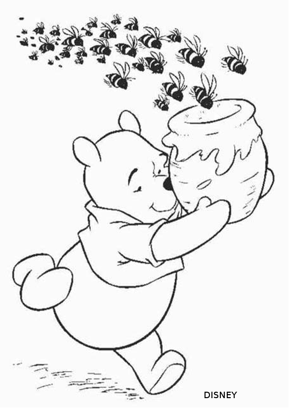 Раскраска: Винни-Пух (Анимационные фильмы) #28697 - Бесплатные раскраски для печати