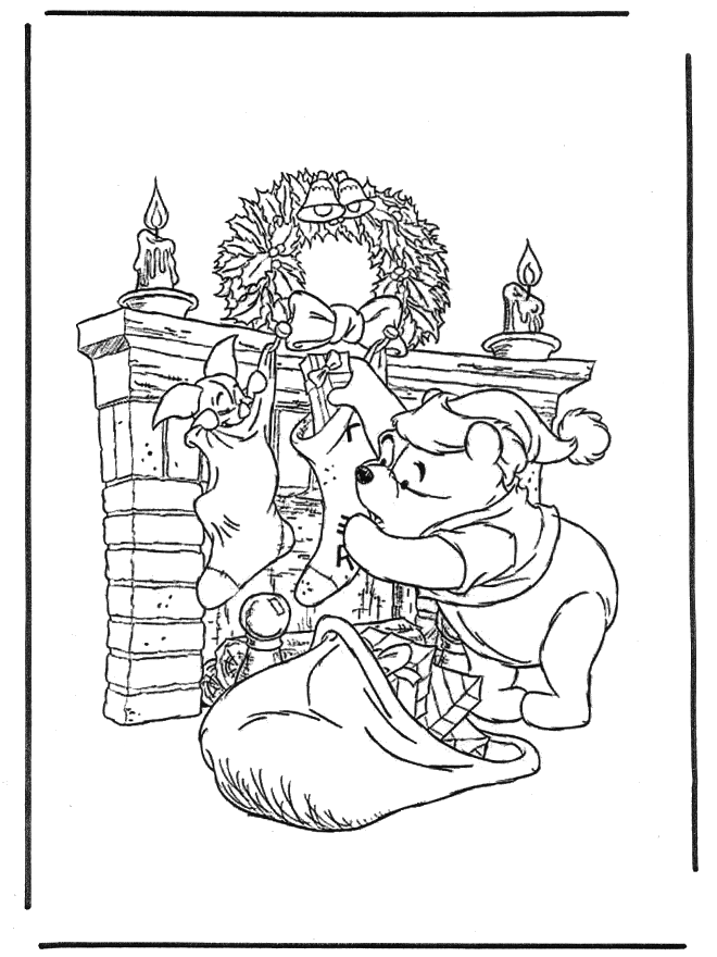 Раскраска: Винни-Пух (Анимационные фильмы) #28714 - Бесплатные раскраски для печати