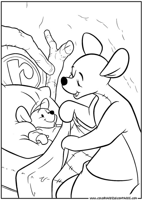 Раскраска: Винни-Пух (Анимационные фильмы) #28717 - Бесплатные раскраски для печати