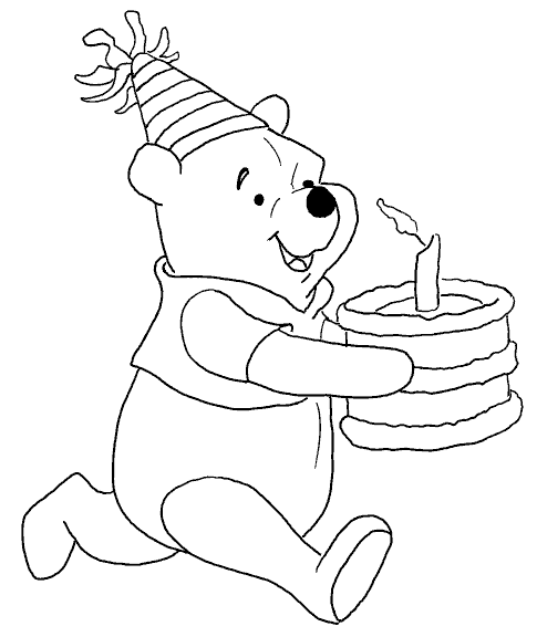 Раскраска: Винни-Пух (Анимационные фильмы) #28734 - Бесплатные раскраски для печати