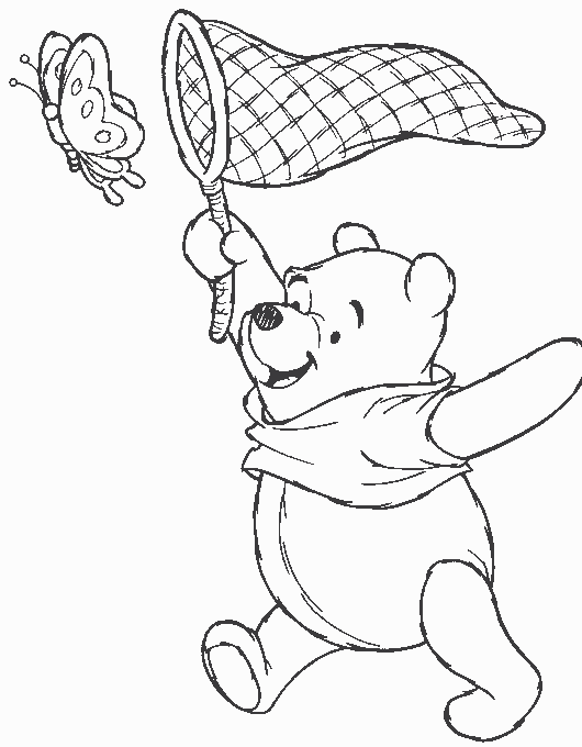 Раскраска: Винни-Пух (Анимационные фильмы) #28757 - Бесплатные раскраски для печати