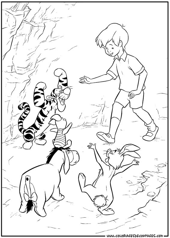 Раскраска: Винни-Пух (Анимационные фильмы) #28787 - Бесплатные раскраски для печати