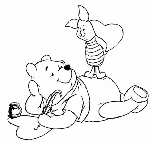 Раскраска: Винни-Пух (Анимационные фильмы) #28836 - Бесплатные раскраски для печати