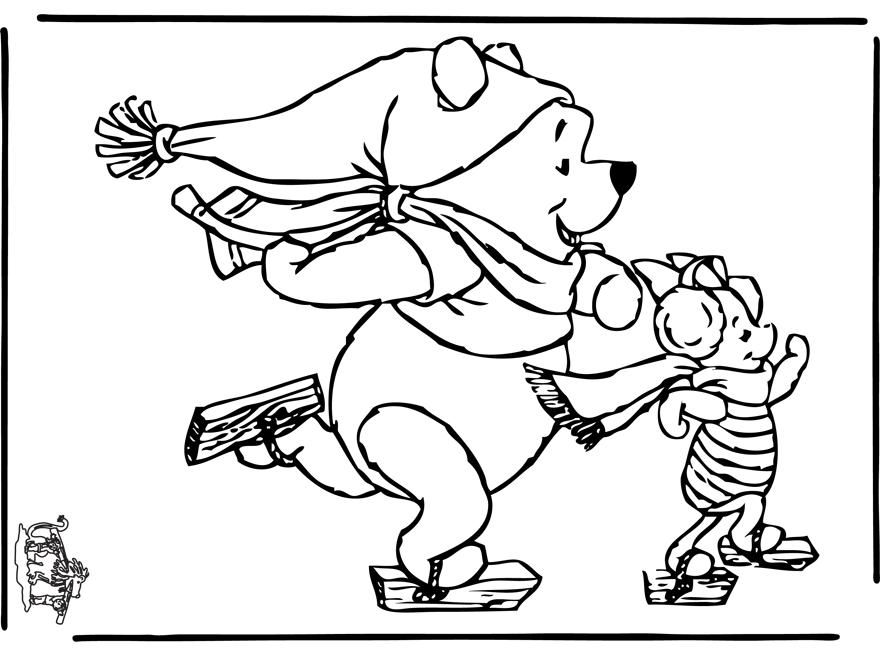 Раскраска: Винни-Пух (Анимационные фильмы) #28861 - Бесплатные раскраски для печати
