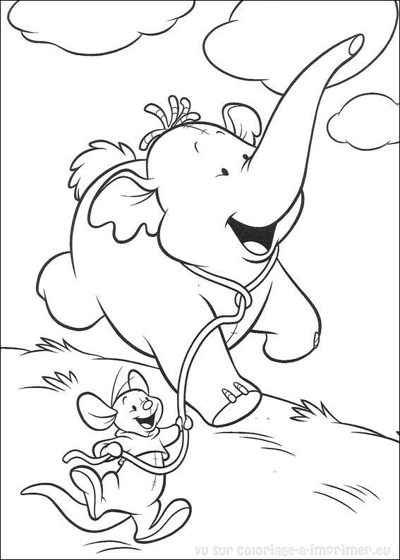 Раскраска: Винни-Пух (Анимационные фильмы) #28865 - Бесплатные раскраски для печати