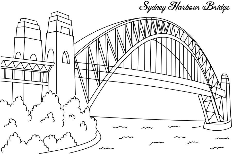 Раскраска: мост (Здания и Архитектура) #62837 - Бесплатные раскраски для печати