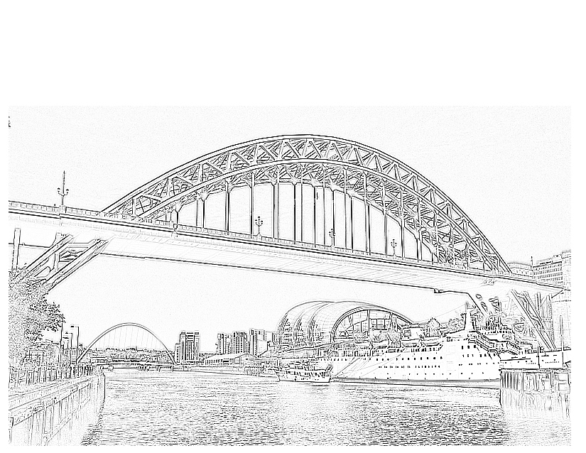 Раскраска: мост (Здания и Архитектура) #62838 - Бесплатные раскраски для печати