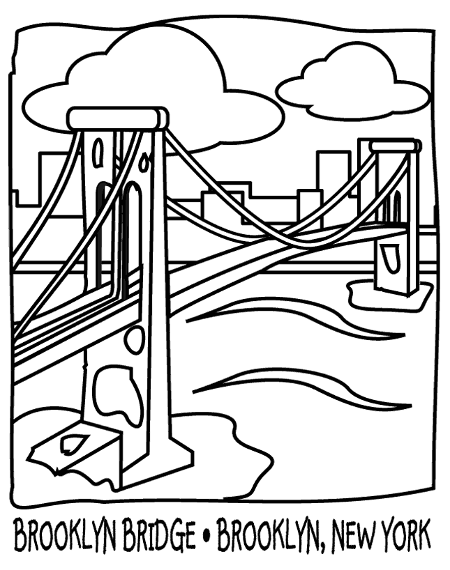 Раскраска: мост (Здания и Архитектура) #62849 - Бесплатные раскраски для печати