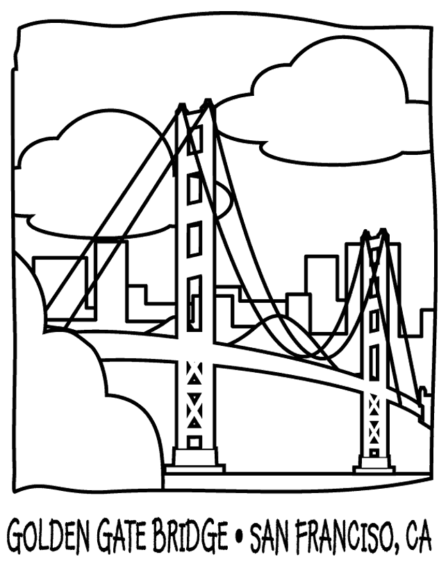 Раскраска: мост (Здания и Архитектура) #62887 - Бесплатные раскраски для печати