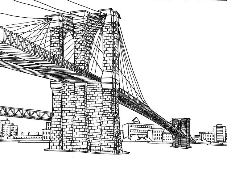 Раскраска: мост (Здания и Архитектура) #62951 - Бесплатные раскраски для печати