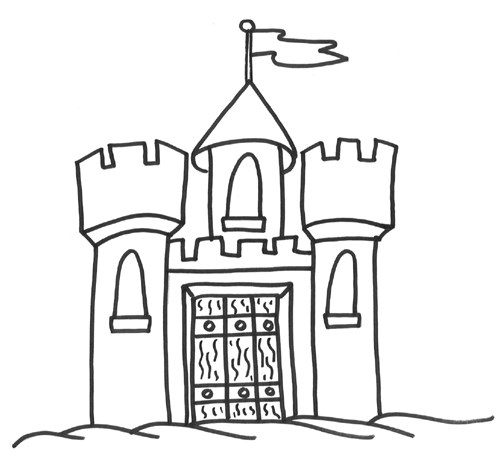Раскраска: Замок (Здания и Архитектура) #62088 - Бесплатные раскраски для печати