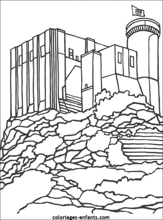 Раскраска: Замок (Здания и Архитектура) #62120 - Бесплатные раскраски для печати