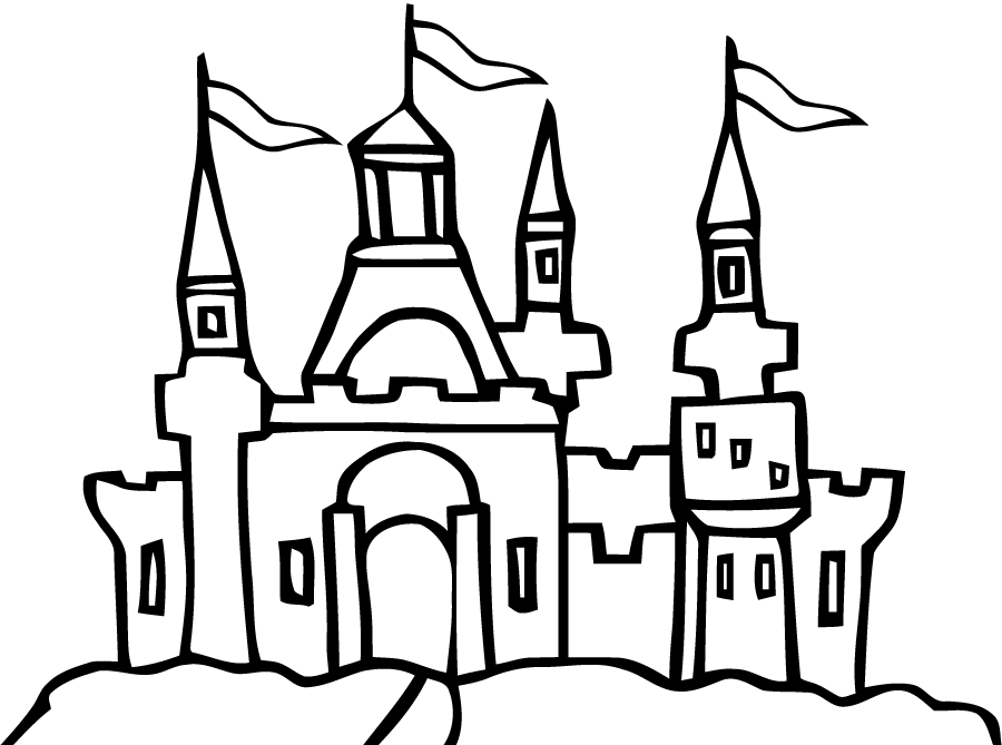 Раскраска: Замок (Здания и Архитектура) #62125 - Бесплатные раскраски для печати