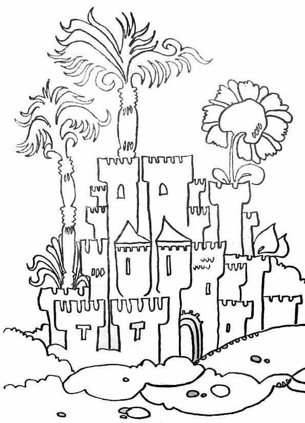 Раскраска: Замок (Здания и Архитектура) #62126 - Бесплатные раскраски для печати