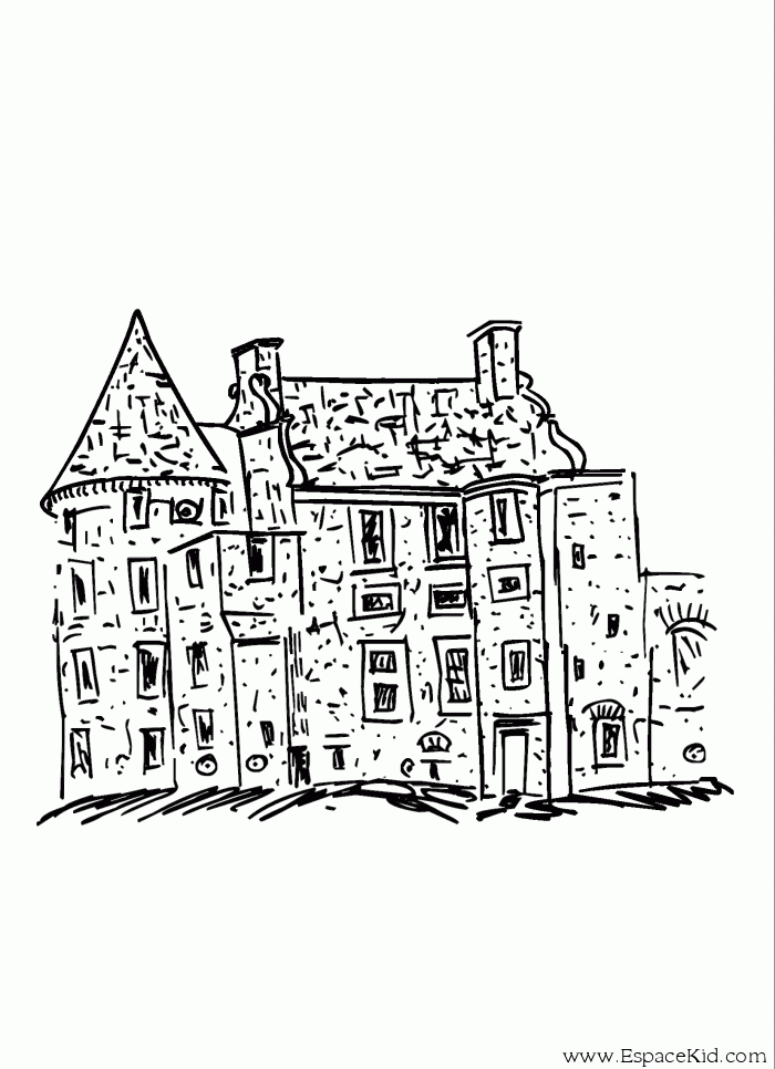 Раскраска: Замок (Здания и Архитектура) #62168 - Бесплатные раскраски для печати