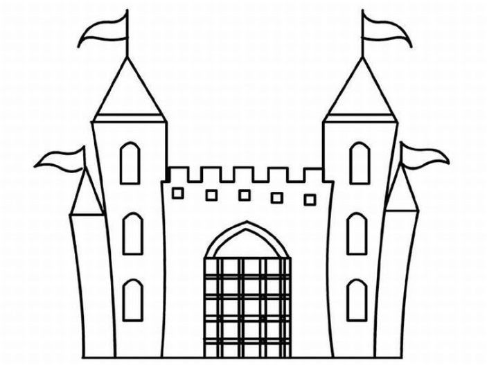 Раскраска: Замок (Здания и Архитектура) #62211 - Бесплатные раскраски для печати