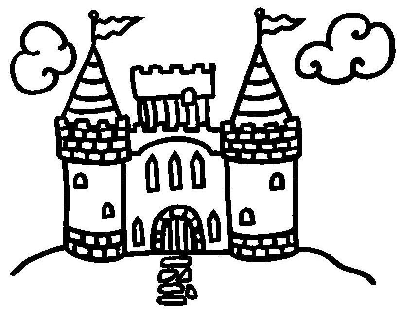 Раскраска: Замок (Здания и Архитектура) #62242 - Бесплатные раскраски для печати