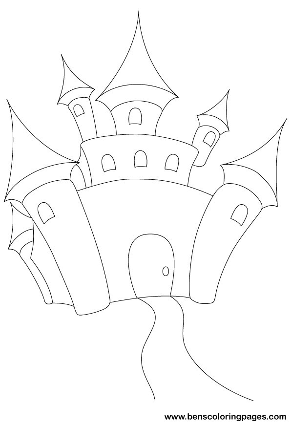Раскраска: Замок (Здания и Архитектура) #62250 - Бесплатные раскраски для печати