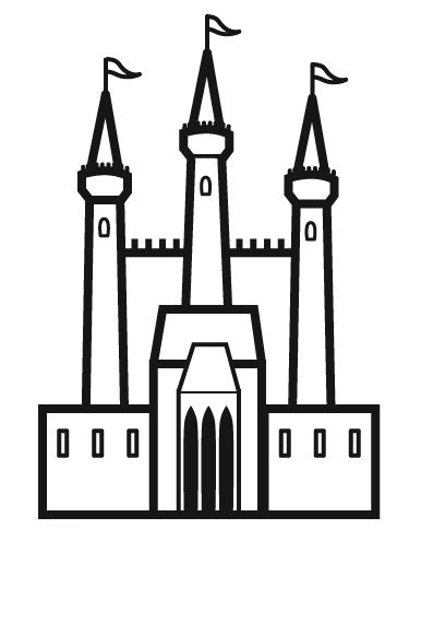 Раскраска: Замок (Здания и Архитектура) #62269 - Бесплатные раскраски для печати