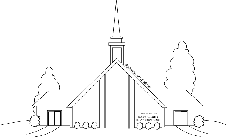 Раскраска: церковь (Здания и Архитектура) #64186 - Бесплатные раскраски для печати