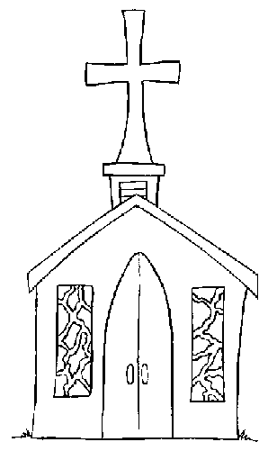 Раскраска: церковь (Здания и Архитектура) #64214 - Бесплатные раскраски для печати