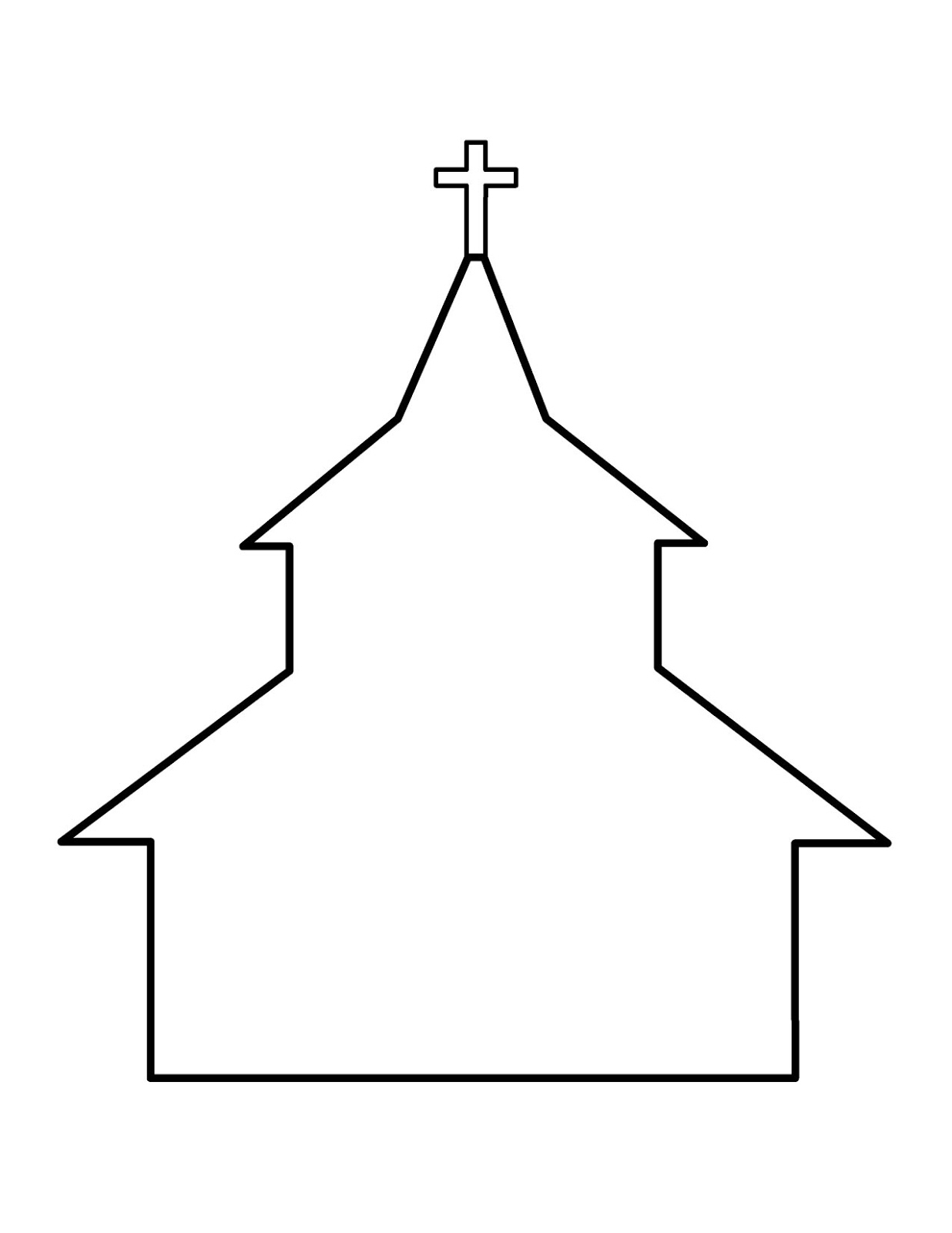Раскраска: церковь (Здания и Архитектура) #64241 - Бесплатные раскраски для печати