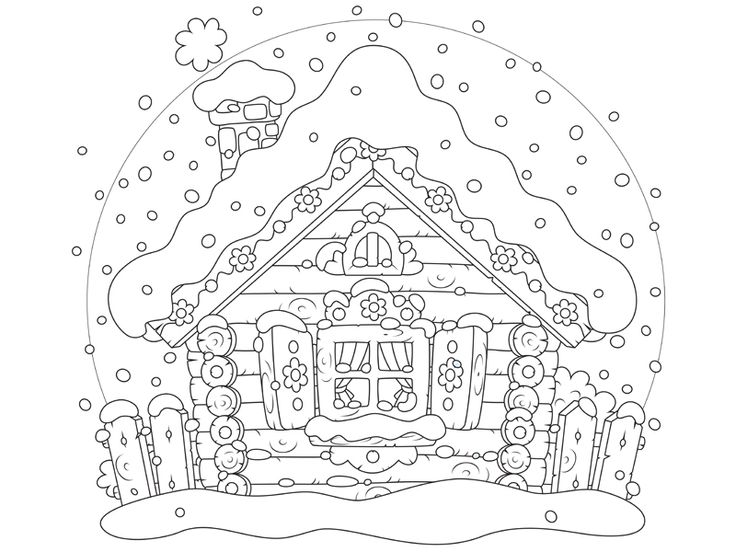 Раскраска: шале (Здания и Архитектура) #169934 - Бесплатные раскраски для печати