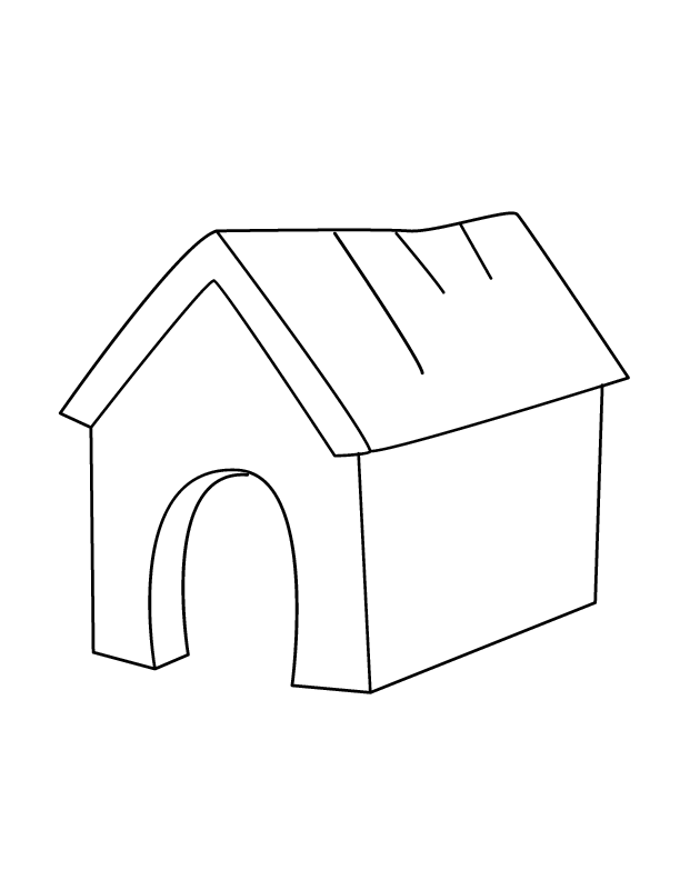 Раскраска: собачья конура (Здания и Архитектура) #62338 - Бесплатные раскраски для печати