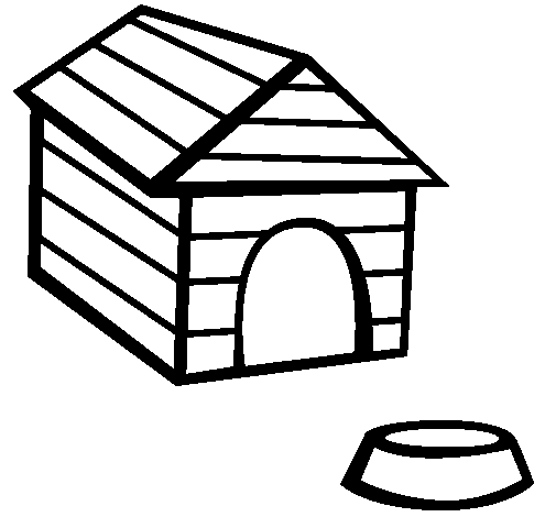 Раскраска: собачья конура (Здания и Архитектура) #62341 - Бесплатные раскраски для печати