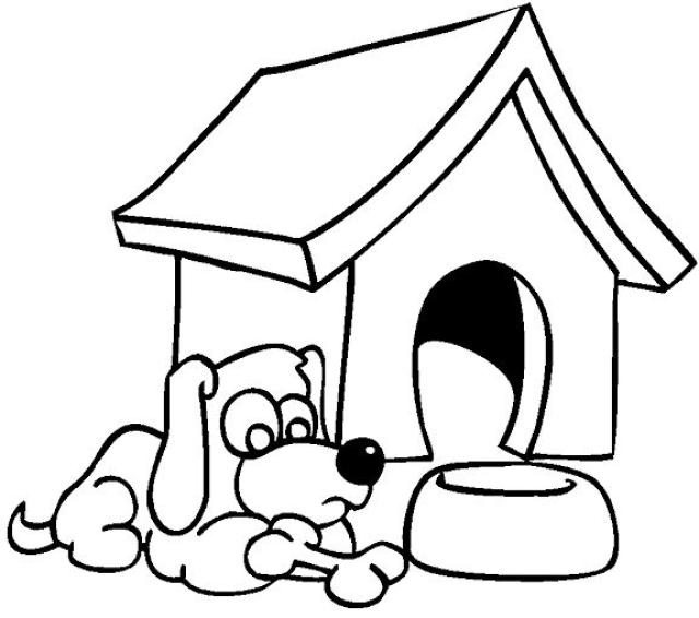 Раскраска: собачья конура (Здания и Архитектура) #62342 - Бесплатные раскраски для печати