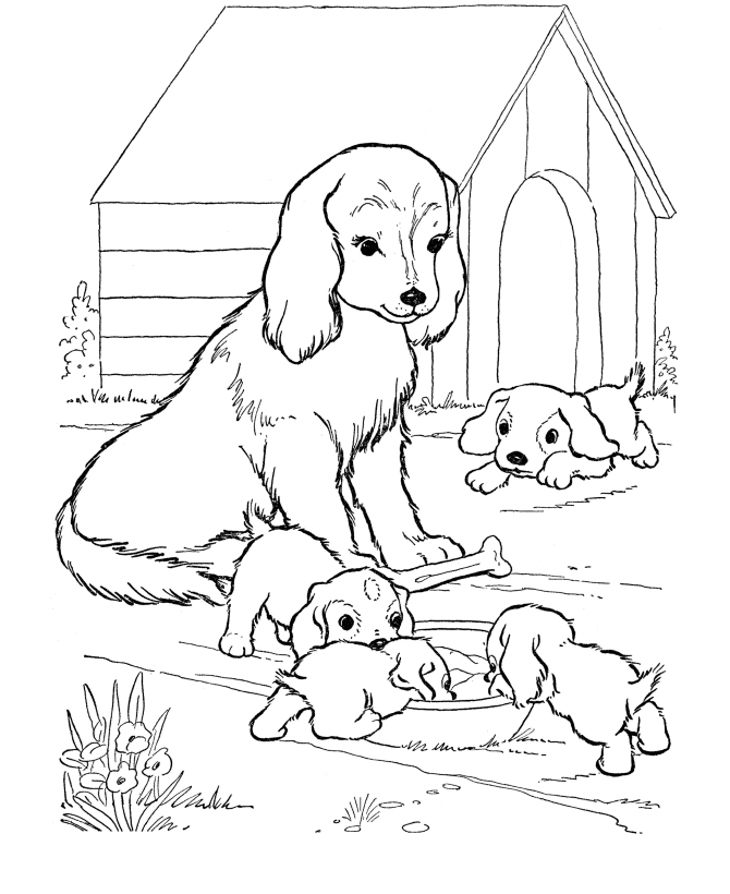 Раскраска: собачья конура (Здания и Архитектура) #62367 - Бесплатные раскраски для печати